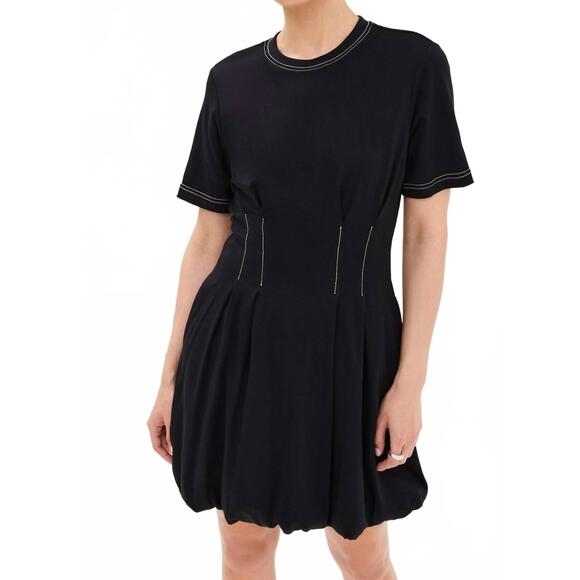 NEW SIMKHAI pearson mini dress in black